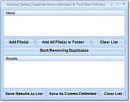 Remove (Delete) Duplicate Email Addresses In Text screenshot